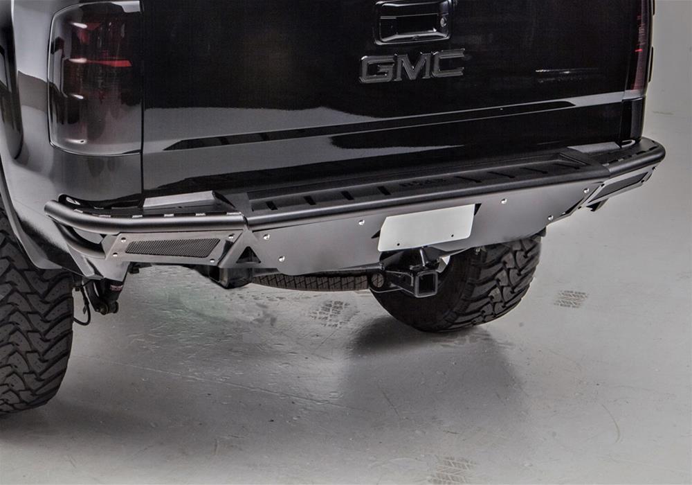 N-FAB RBS Pre-Runner Rear Bumpers for 2014-2021 TUNDRA - T14RBS-H-TX Bumper, Pre-runner Bumper, Fabricated, Steel, Black Textured Powdercoated, Toyota, Each