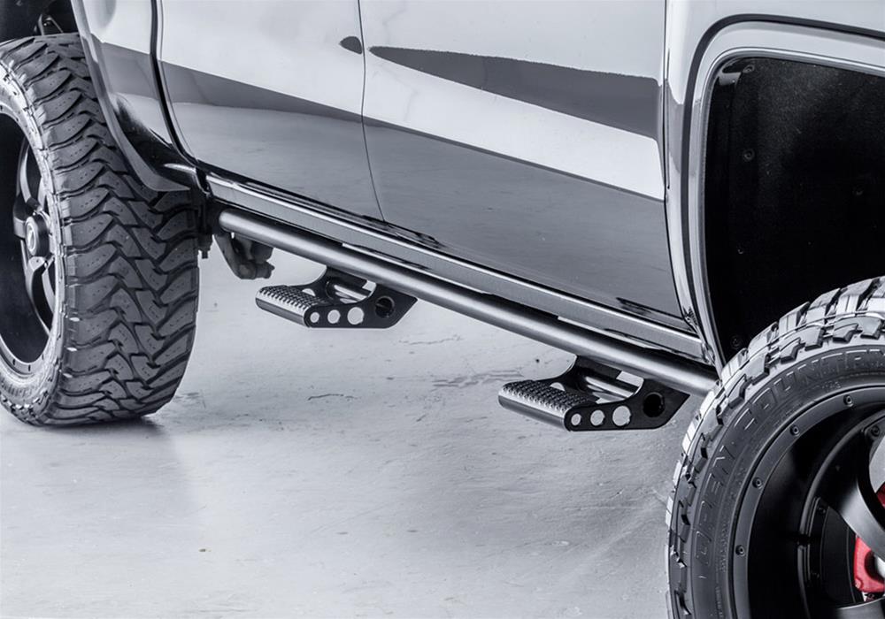 N-FAB RKR Rails H044RKR Rocker Guards, Bolt-on, Steel, Black Powdercoated, Hummer, 4WD, Pair thumbnail 2