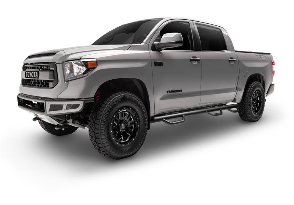 N-FAB Nerf Steps for 2005-2015 TACOMA - T0690CC-6-TX Step Bars, Bars, Bed Access, Steel, Textured Black Powdercoated, 2 in. Diameter, Toyota, Pair