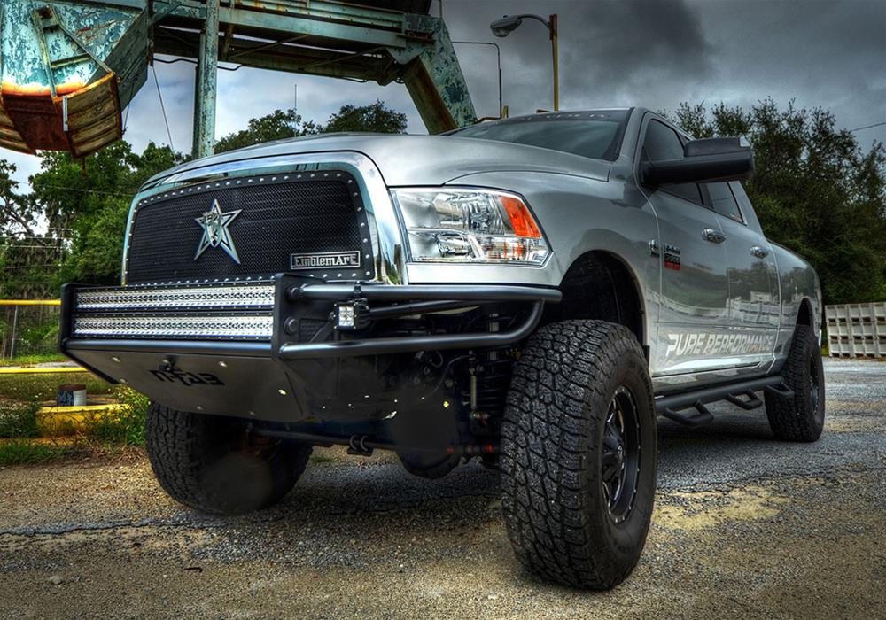 N-FAB Full Replacement R.S.P. Front Bumpers for 2004-2008 F-150, 2004 F-150 HERITAGE - F042LRSP Bumper, R.S.P., Front, Tube Style, Steel, Black Powdercoated, Ford, Each