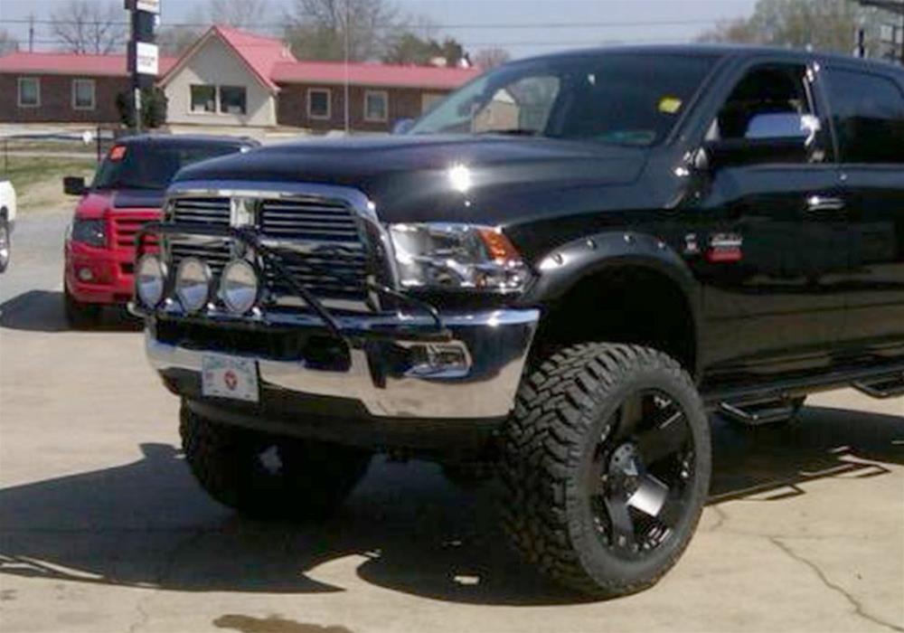 N-FAB Pre-Runner Light Bar Grille Guards D103LH Guard, Pre-Runner, Steel, Black Powdercoated, Dodge, Ram, Each