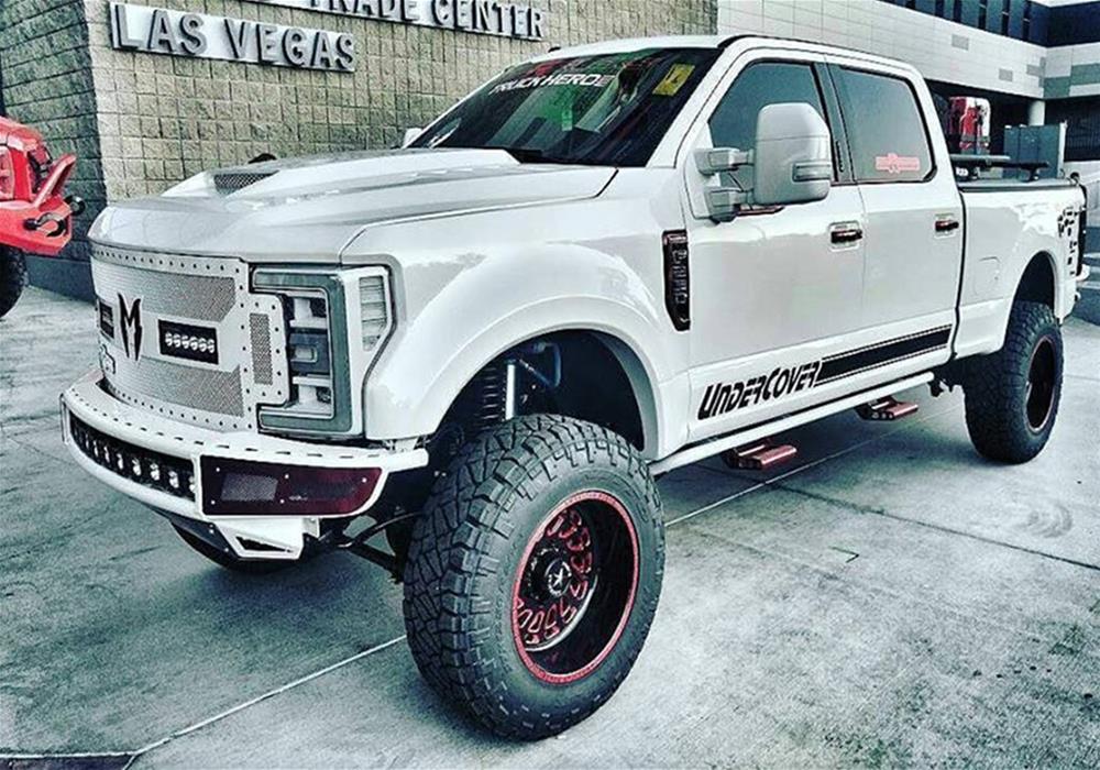 N-FAB M-RDS Pre-Runner Front Bumpers for 2017-2022 F-250 SUPER DUTY, F-350 DUTY - F171MRDS Bumper, Pre-runner Bumper, Fabricated, Steel, Gloss Black Powdercoated, Ford, Each