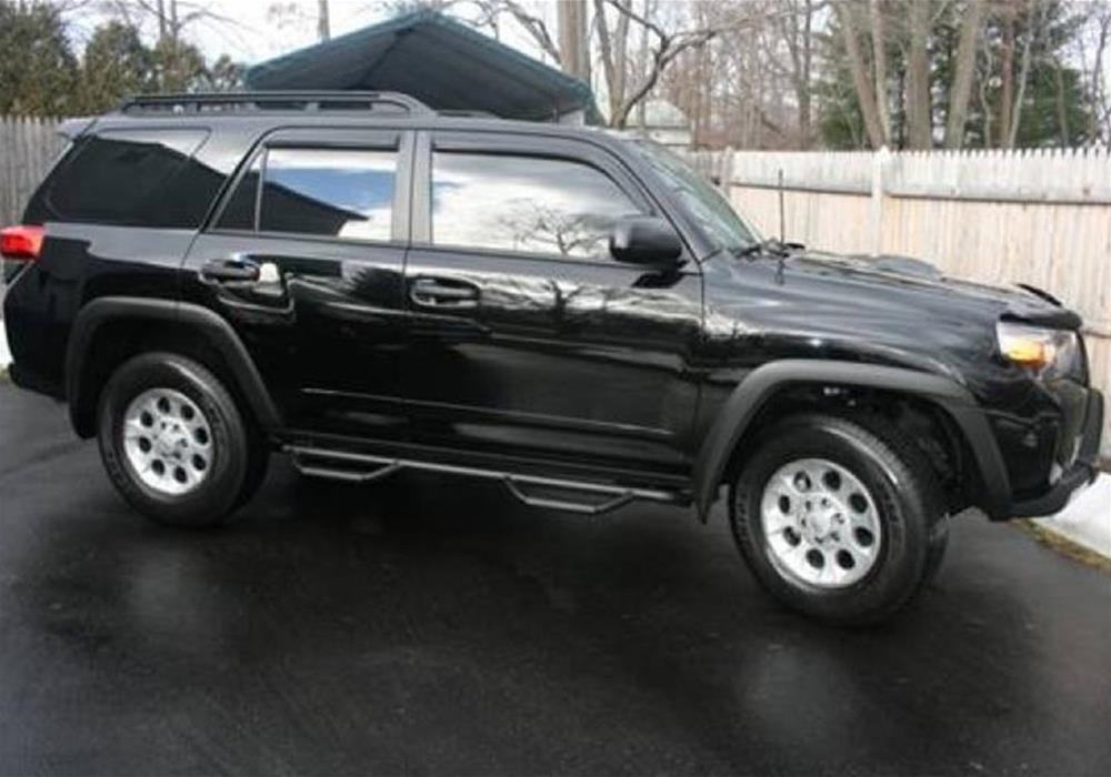 N-fab - Running Boards, Nerf Bars and Rock Sliders for 2010-2013 4RUNNER T0960R-GB Step Systems, Step, Gloss Black 10-13 Toyota 4 Runner 4 Door SUV Gas SRW thumbnail 2