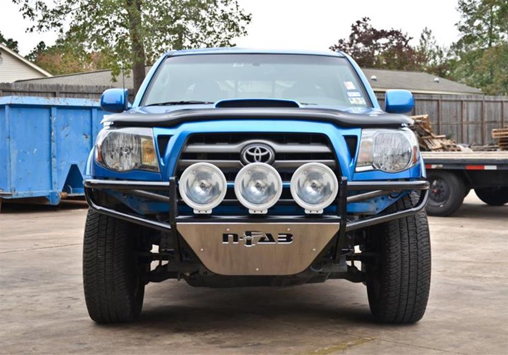 N-FAB Full Replacement R.S.P. Front Bumpers for 2005-2015 TACOMA - T053RSP-TX Bumper, R.S.P., Front, Tube Style, Steel, Black Textured Powdercoated, Toyota, Each thumbnail 2