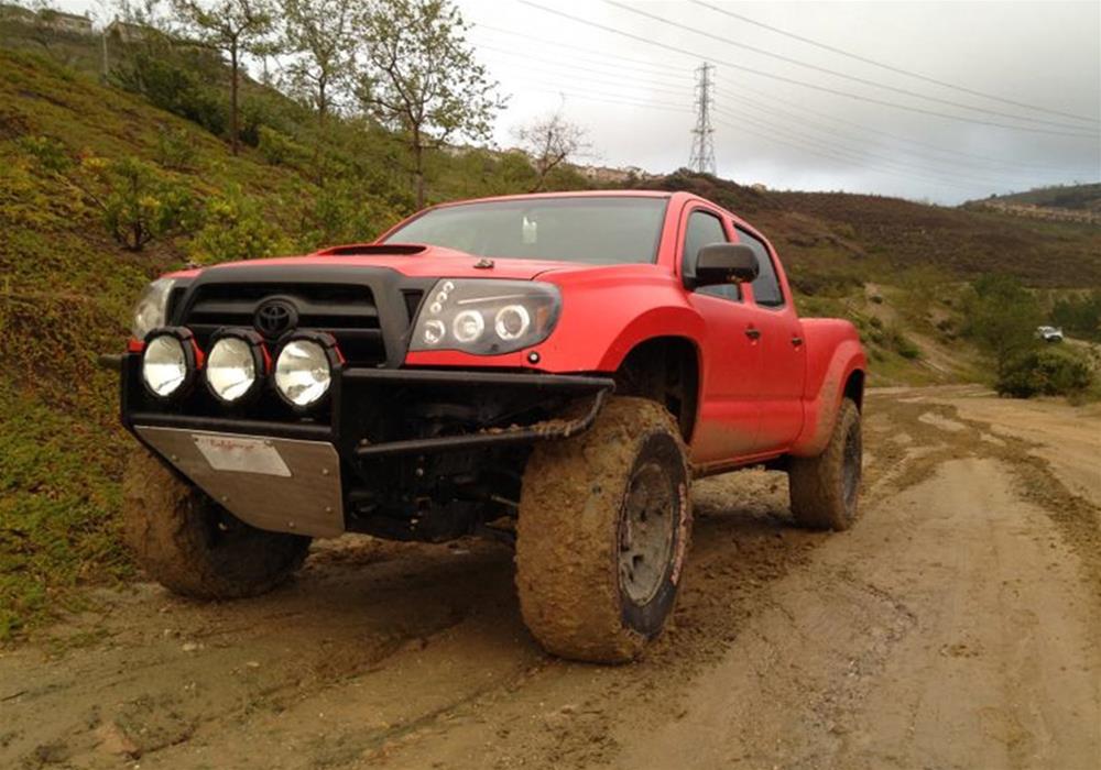 N-FAB Full Replacement R.S.P. Front Bumpers for 2005-2015 TACOMA - T053RSP-TX Bumper, R.S.P., Front, Tube Style, Steel, Black Textured Powdercoated, Toyota, Each thumbnail 3