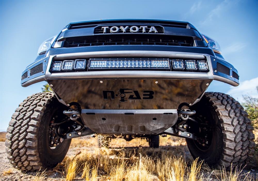 N-FAB M-RDS Pre-Runner Front Bumpers for 2007-2013 TUNDRA - T071MRDS-TX Bumper, Pre-runner Bumper, Fabricated, Steel, Black Textured Powdercoated, Toyota, Each