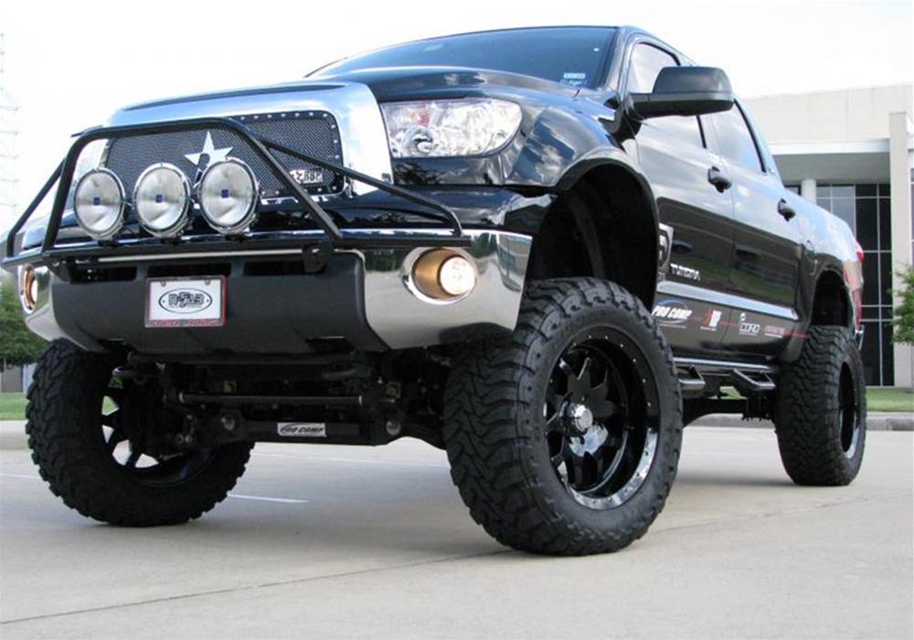N-FAB Pre-Runner Light Bar Grille Guards for 2007-2013 TUNDRA - T073LH Bar/Grille Guard, Pre-Runner, Steel, Black Powdercoated, Toyota, Each thumbnail 2