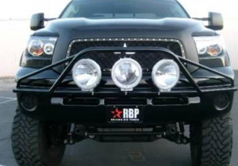 N-FAB Pre-Runner Light Bar Grille Guards for 2007-2013 TUNDRA - T073LH Bar/Grille Guard, Pre-Runner, Steel, Black Powdercoated, Toyota, Each thumbnail 3