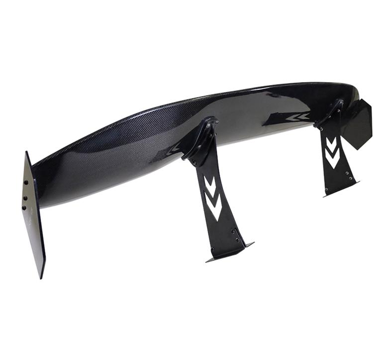 NRG Carbon Fiber Spoiler - Universal (69in.) w/NRG Logo / Stand Cut Out / Large Side Plate thumbnail 3