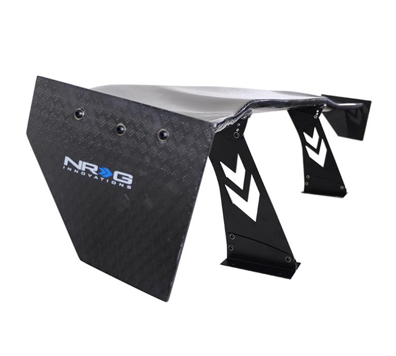 NRG Adjustable Carbon Fiber Spoilers CARB-A692NRG Spoiler - Universal (69") w/NRG logo w/Diamond-Honey stand thumbnail 4