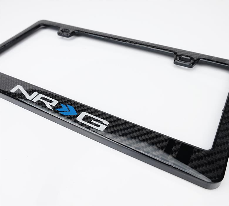 NRG Carbon License Plate Frame/ Fiber Poly Dip Finish Wet w/ NRG Logo thumbnail 2