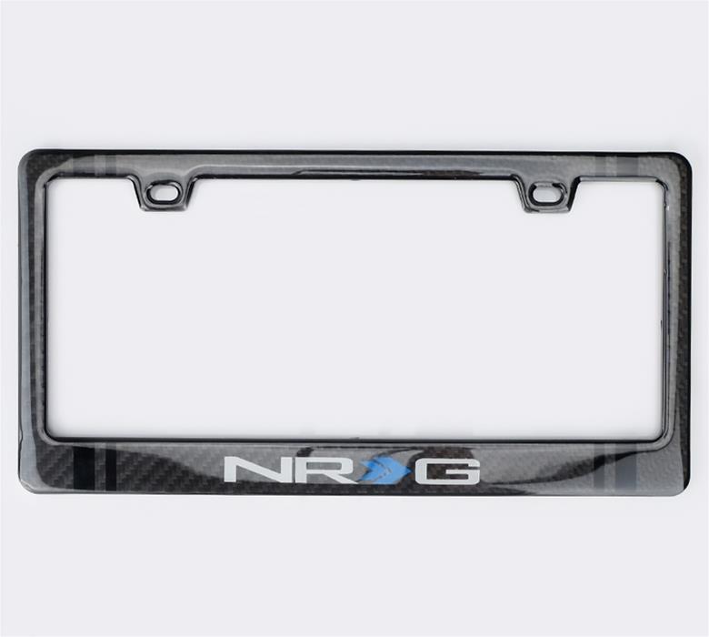 NRG Carbon License Plate Frame/ Fiber Poly Dip Finish Wet w/ NRG Logo thumbnail 3