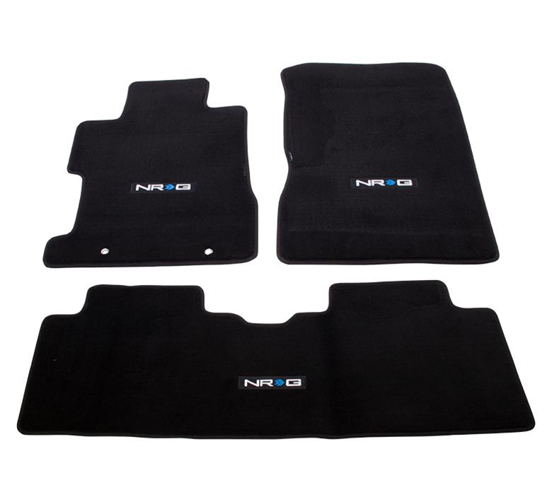 NRG Floor Mats - 06-11 Honda Civic Si 4DR Sedan (NRG Logo) - 3pc.