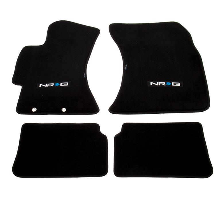 NRG Floor Mats - 2009-2011 Subaru Impreza WRX/STi (NRG Logo) - 4pc.