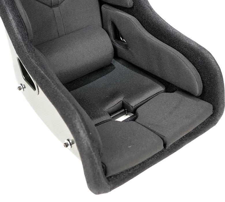 NRG FIA Competition Seat w/ Head Containment & Comp Fabric FIA Velcro Paddings - Thin Cushion (Blk) thumbnail 2