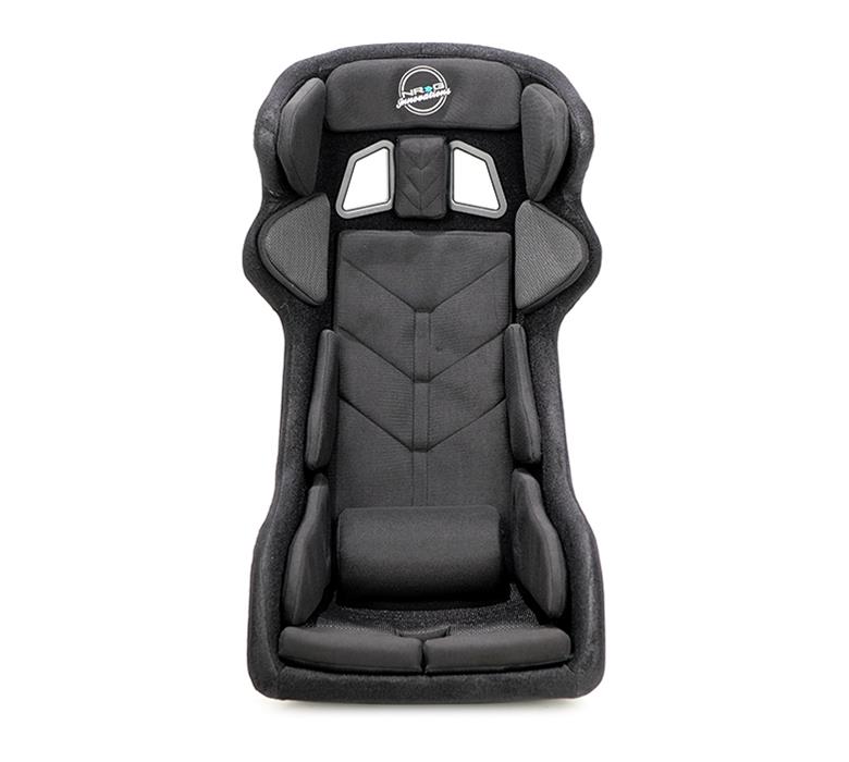 NRG FIA Competition Seat w/ Head Containment & Comp Fabric FIA Velcro Paddings - Thin Cushion (Blk) thumbnail 5