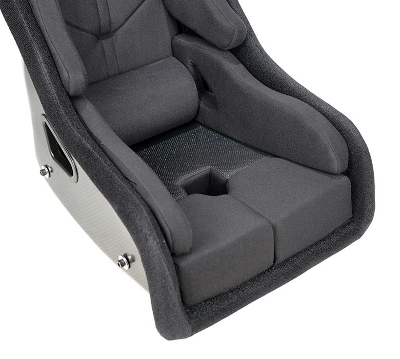 NRG FIA Competition Seat w/ Head Containment & Comp Fabric FIA Velcro Paddings - Thick Cushion (Blk) thumbnail 2