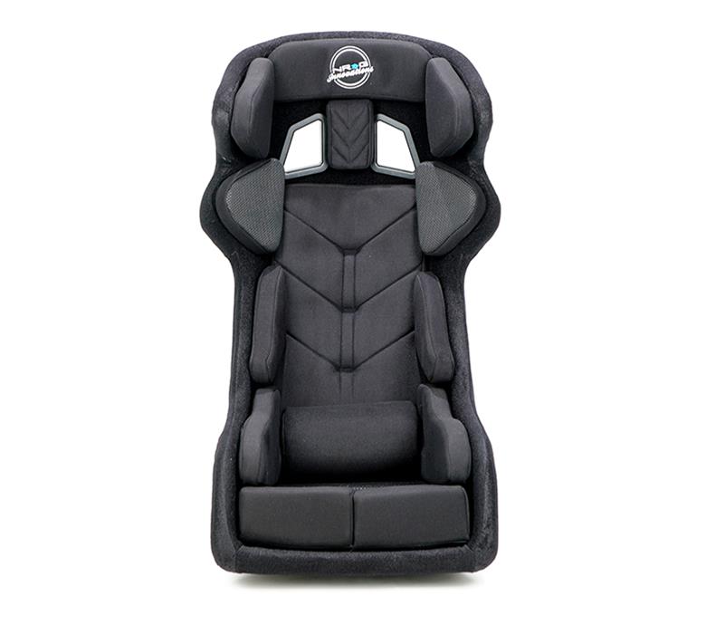 NRG FIA Competition Seat w/ Head Containment & Comp Fabric FIA Velcro Paddings - Thick Cushion (Blk) thumbnail 7