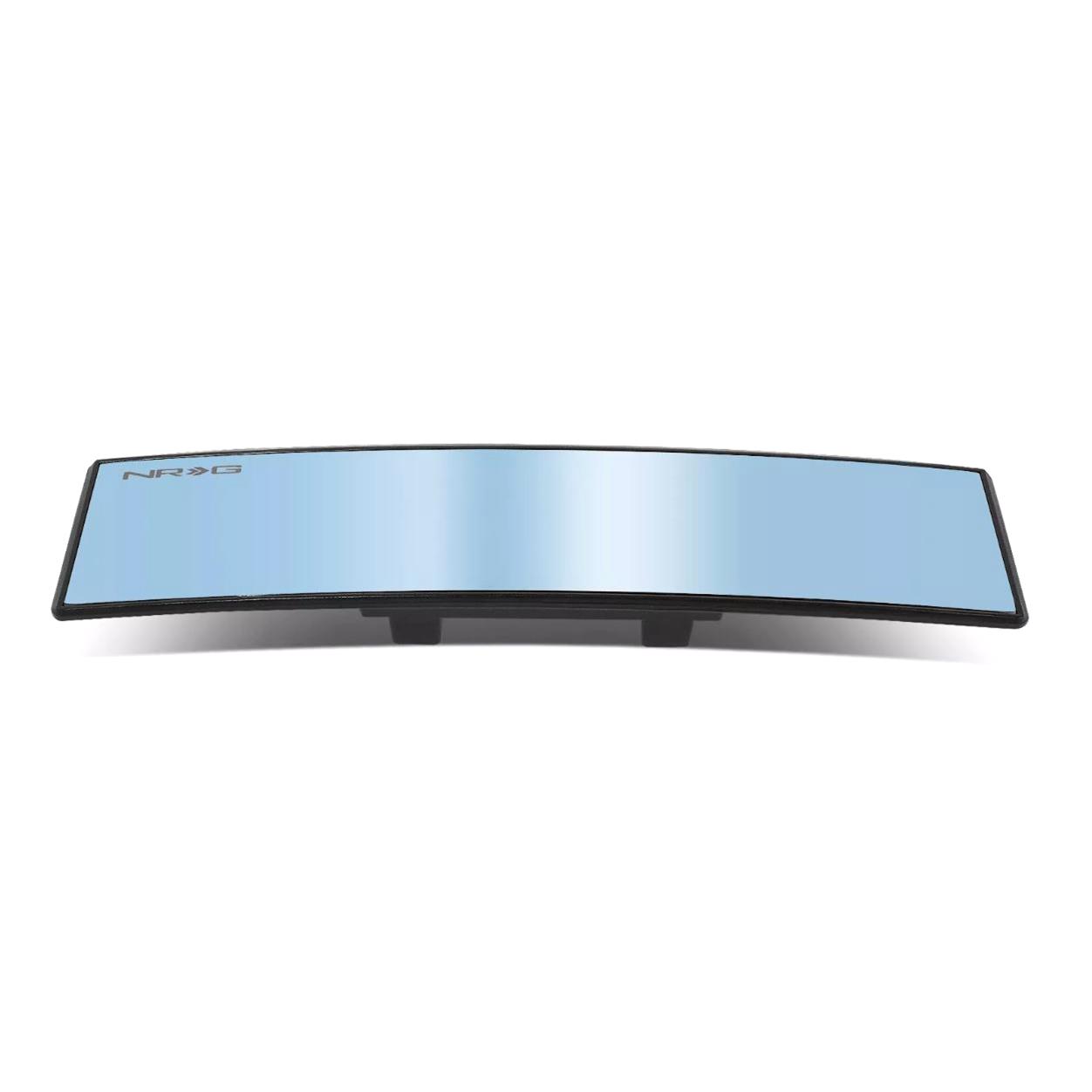 NRG 300mm Wide Panorama Clip-on Rearview Mirror - Convex w/ Blue Tint