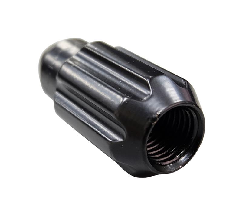 NRG 500 Series M12 X 1.5 Bullet Shape Steel Lug Nut Set - 21 Pc w/Lock Key - Black thumbnail 3