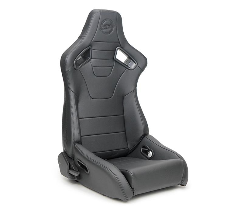 NRG Omega Reclinable Racing Seat (Pair) Black with Black Carbon Vinyl Back thumbnail 5