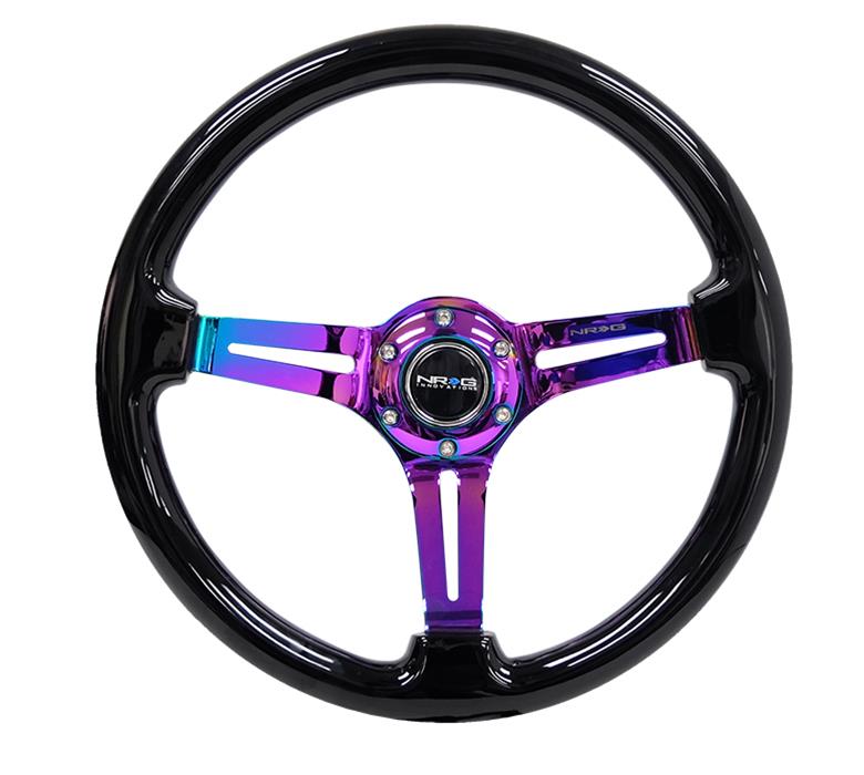 NRG Innovations RST-018BK-MC NRG Deep Dish Steering Wheels with Slit ...