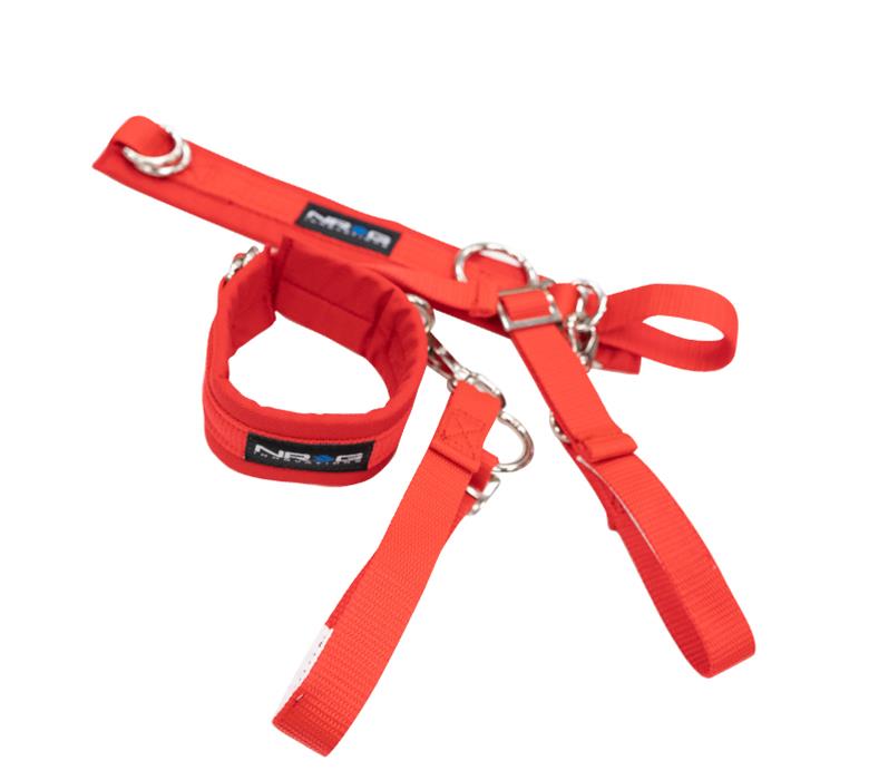 NRG SFI 3.3 Arm Restraints One Pair - Red thumbnail 2