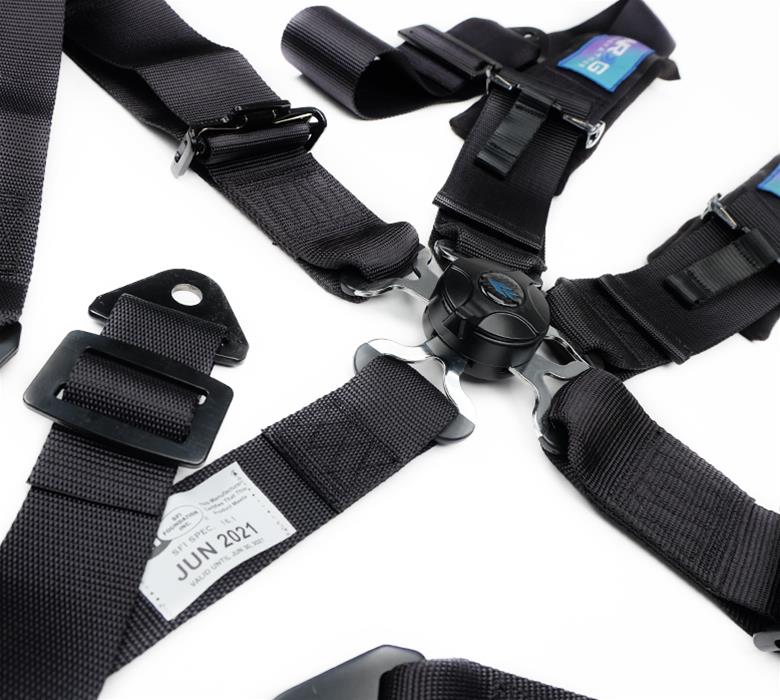 Universal 5-Point Cam Lock Safety Harness – Black Nylon Racing Seat Belt (HDC Autosports)