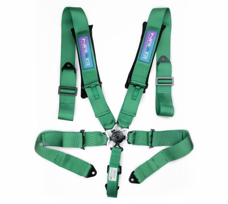 NRG 5PT 3in. Seat Belt Harness / Cam Lock - Green thumbnail 4