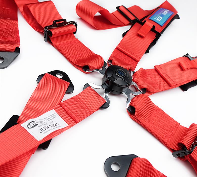 NRG 5PT 3in. Seat Belt Harness / Cam Lock - Red thumbnail 2