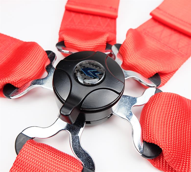 NRG 5PT 3in. Seat Belt Harness / Cam Lock - Red thumbnail 3