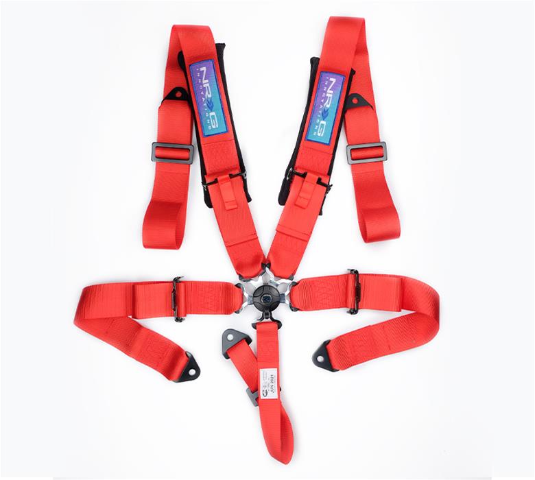 NRG 5PT 3in. Seat Belt Harness / Cam Lock - Red thumbnail 4