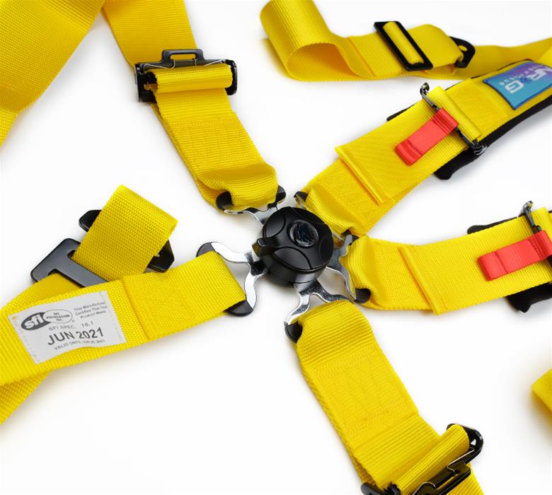NRG 5PT 3in. Seat Belt Harness / Cam Lock - Yellow thumbnail 3