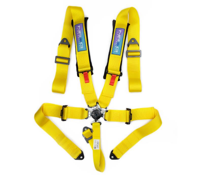 NRG 5PT 3in. Seat Belt Harness / Cam Lock - Yellow thumbnail 4