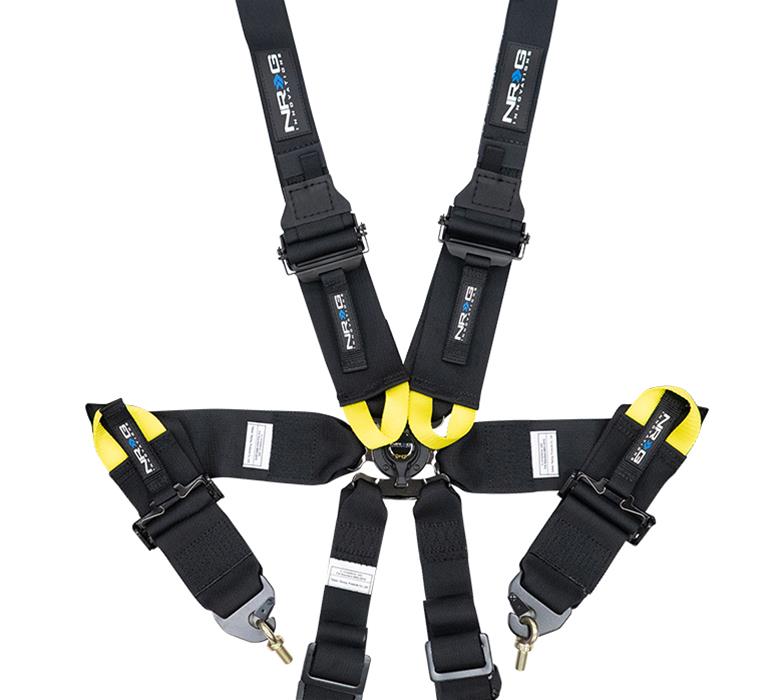 NRG FIA 6pt 2in. Shoulder Belt for HANS Device/ Rotary Cam Lock Buckle/ 3in. Waist Belt - Black thumbnail 4