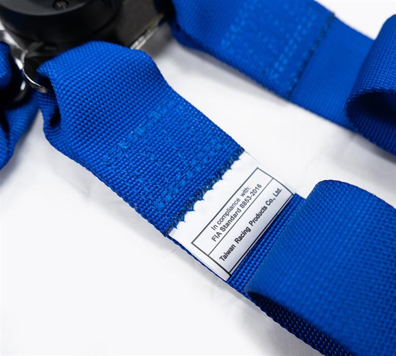 NRG FIA 6pt 2in. Shoulder Belt for HANS Device/ Rotary Cam Lock Buckle/ 3in. Waist Belt - Blue thumbnail 2