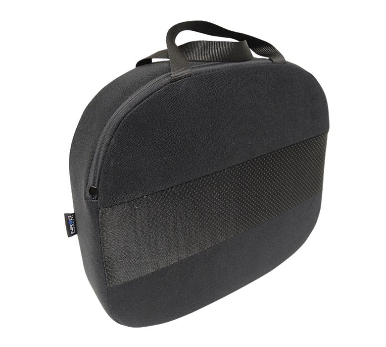 NRG Racing Seat Cushion - One Piece Memory Foam Nylon Black w/ White Stitching thumbnail 2