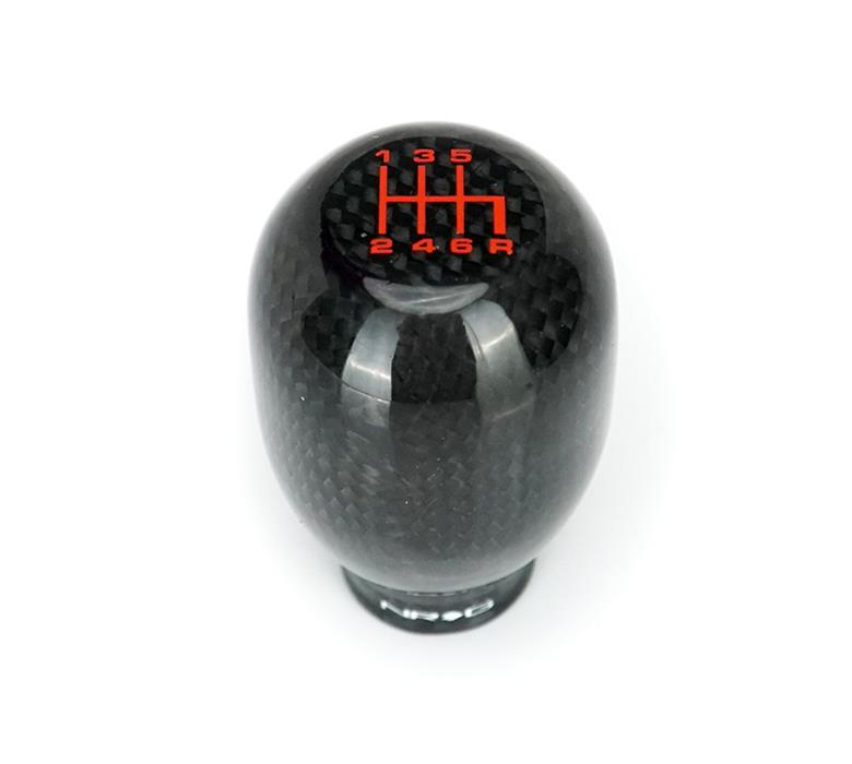 NRG Shift Knob For Honda 42mm - Heavy Weight 480G / 1.1Lbs. - Black Carbon Fiber (6 Speed)