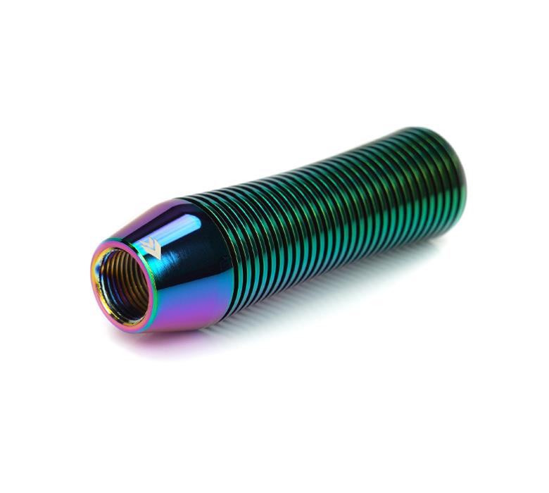 NRG Shift Knob Heat Sink Curvy Short Neo Chrome