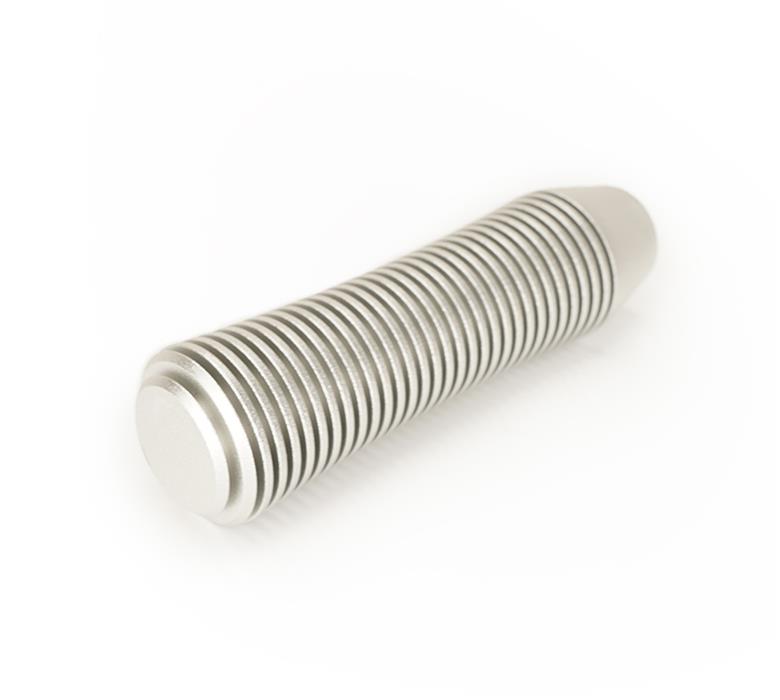 NRG Shift Knob Heat Sink Curvy Short Silver thumbnail 2