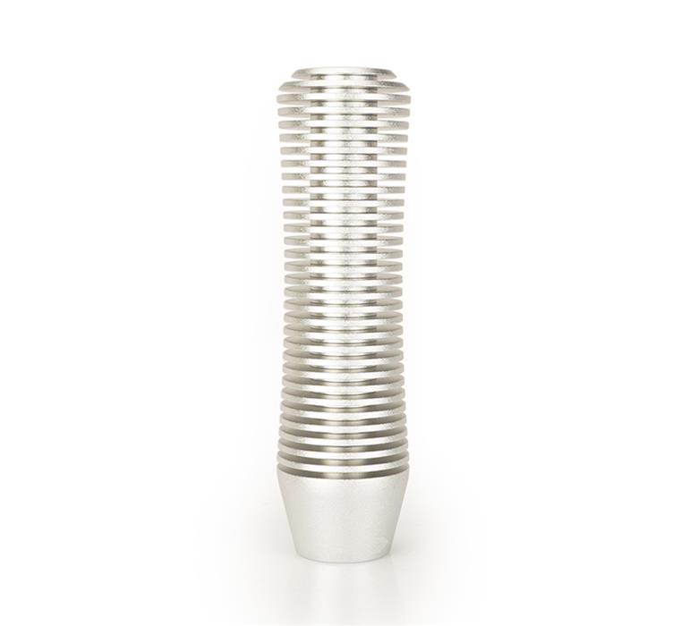 NRG Shift Knob Heat Sink Curvy Short Silver thumbnail 3