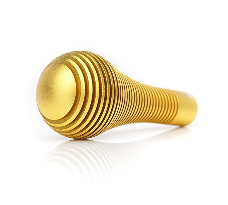 NRG Shift Knob Heat Sink Bubble Head Short Gold thumbnail 2