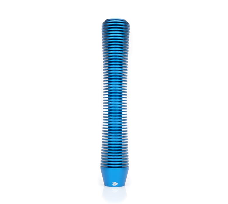 NRG Shift Knob Heat Sink Curved Long Blue thumbnail 3