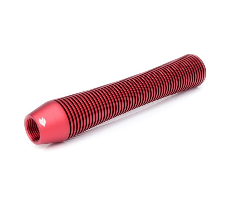 NRG Shift Knob Heat Sink Curved Long Red