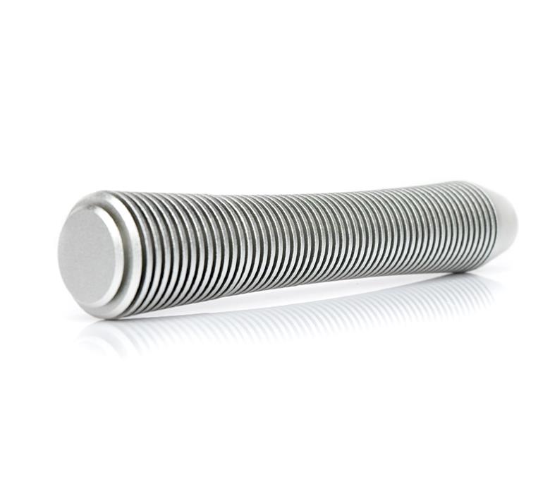 NRG Shift Knob Heat Sink Curved Long Silver