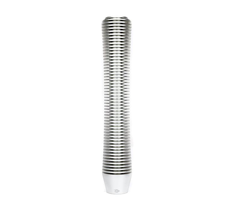 NRG Shift Knob Heat Sink Curved Long Silver thumbnail 3