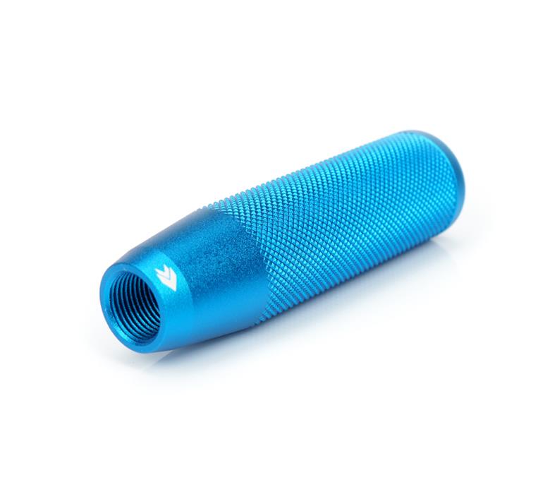 NRG Shift Knob Knurl Hidden Gem Short Blue thumbnail 2