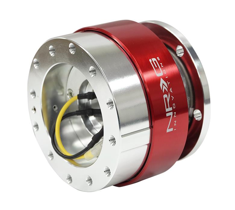 NRG Quick Release - Silver Body/ Red Chrome Ring thumbnail 2