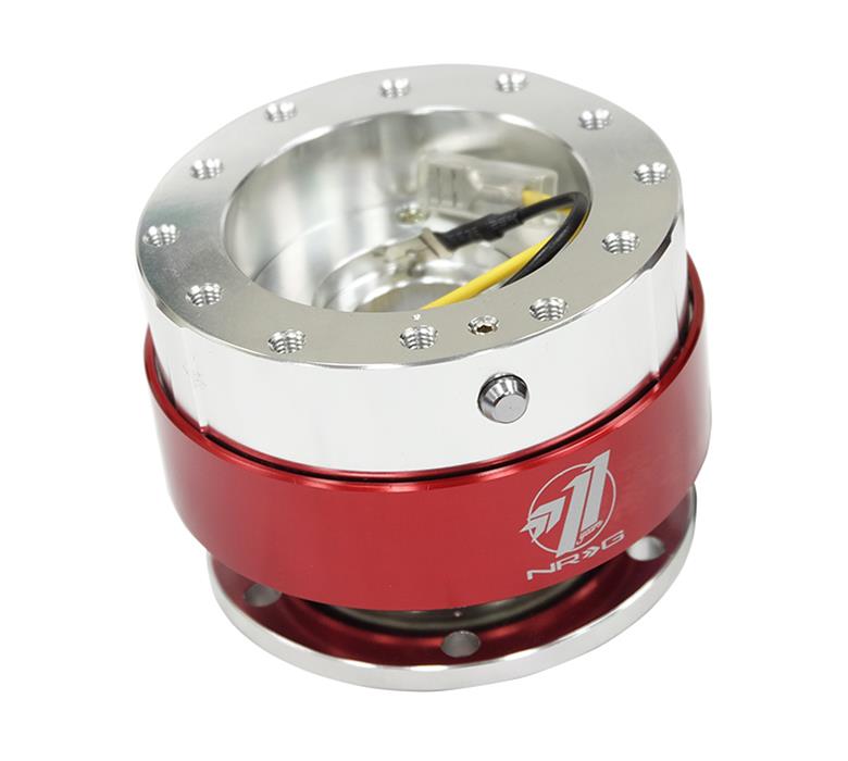 NRG Quick Release - Silver Body/ Red Chrome Ring thumbnail 4