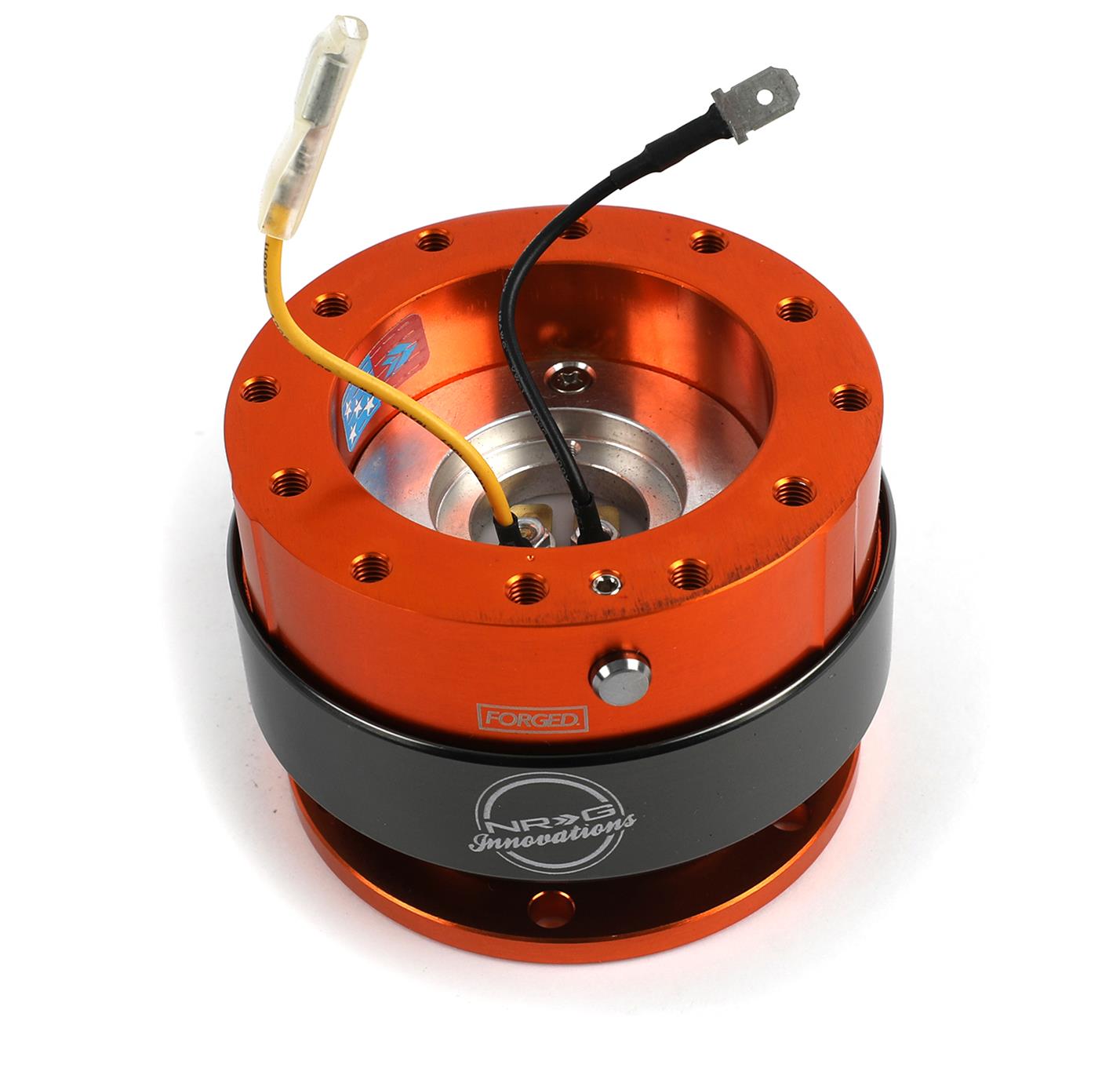 NRG Quick Release Gen 2.0 - Orange Body / Titanium Chrome Ring thumbnail 2